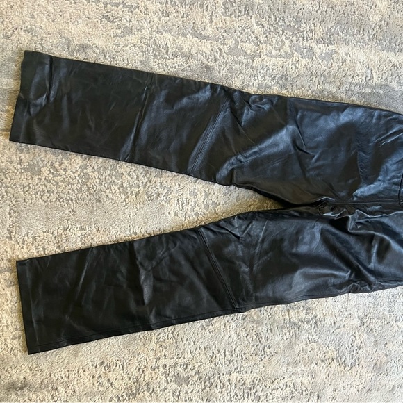 NWT Genuine Leather Pants Size 8 High Waist - Picture 6 of 6